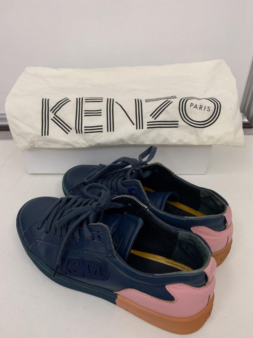 KENZO Two toned Tennix Sneakers women Navy Pink 35 Women s Fashion Footwear Sneakers on Carousell