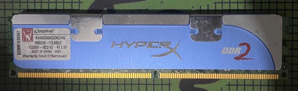 Kingston HyperX DDR2 4GB RAM 1066 PC2 8500 Dual Channel (2GB X2), Computers & Tech, Parts & Accessories, Computer Carousell