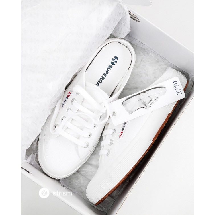 Korea Superga 260 Mule White Women s Fashion Footwear Sneakers