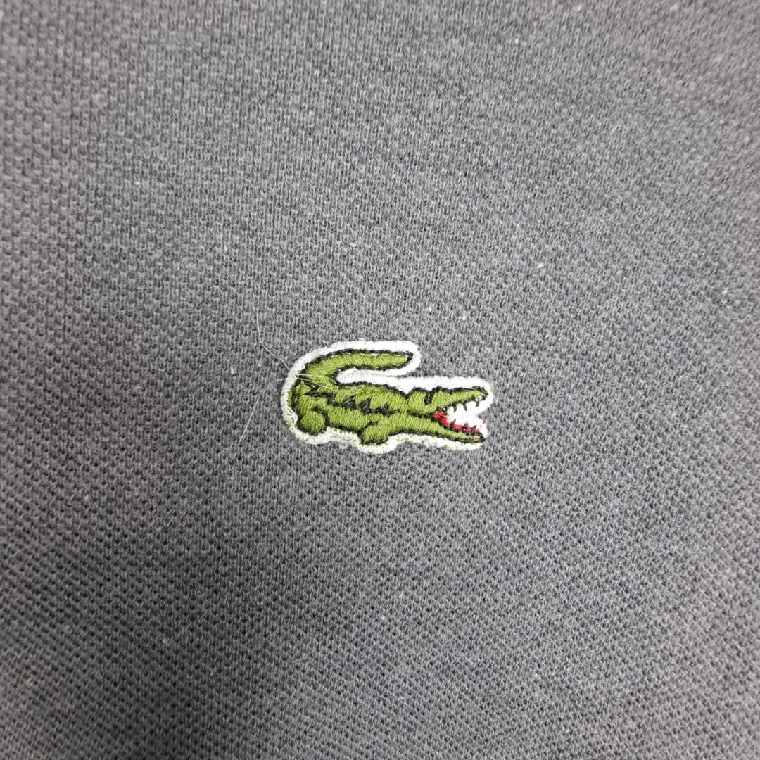 LACOSTE Long Sleeve Polo Shirt Grey 