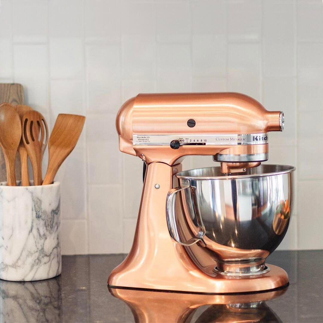 copper kitchenaid mixer