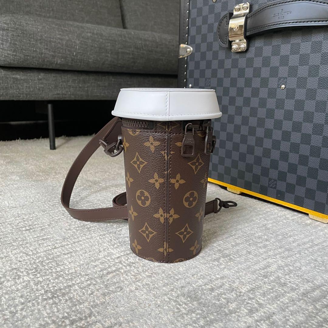 Authentic Louis Vuitton LV Porto Kure Monogram Coffee Cup Keychain
