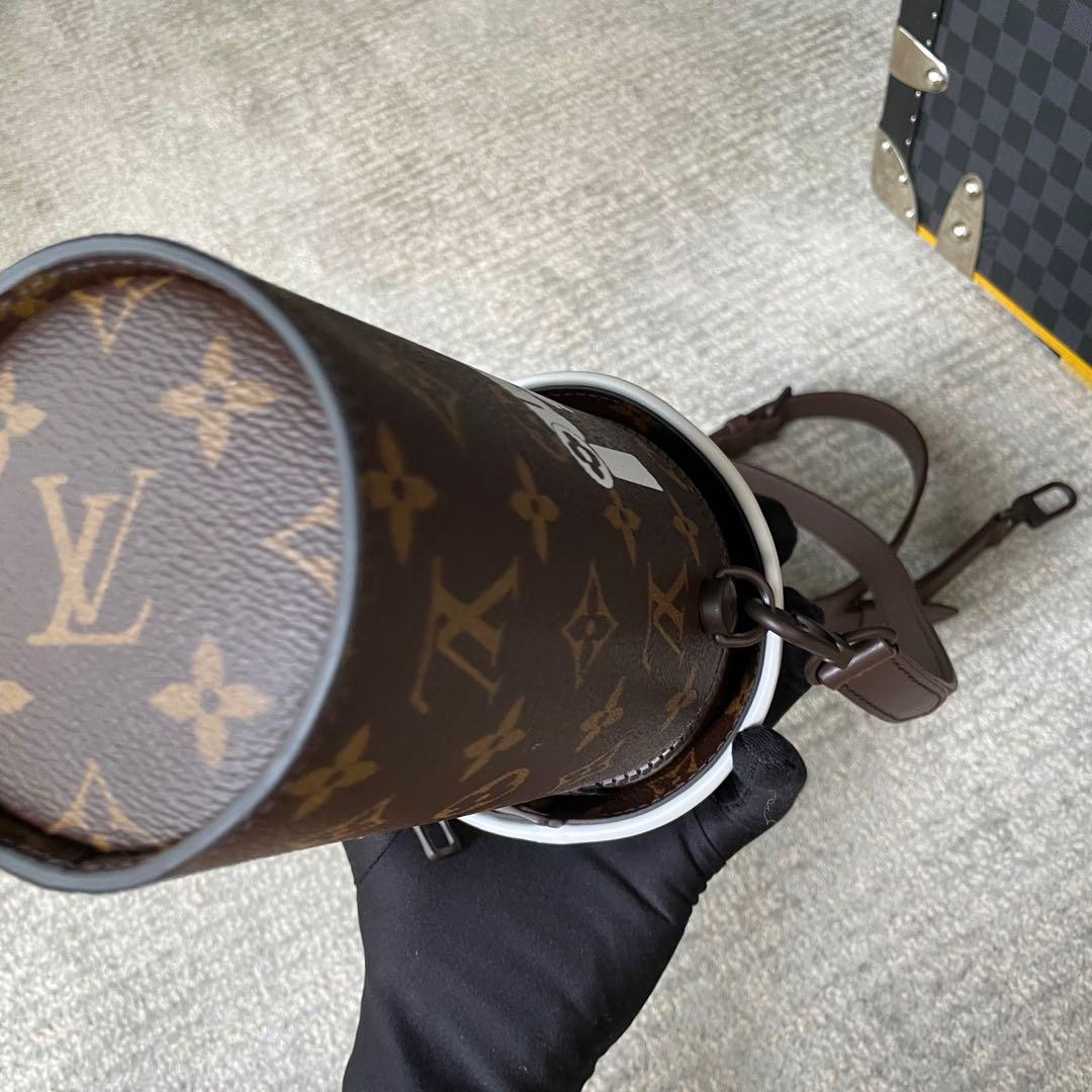 Authentic Louis Vuitton LV Porto Kure Monogram Coffee Cup Keychain