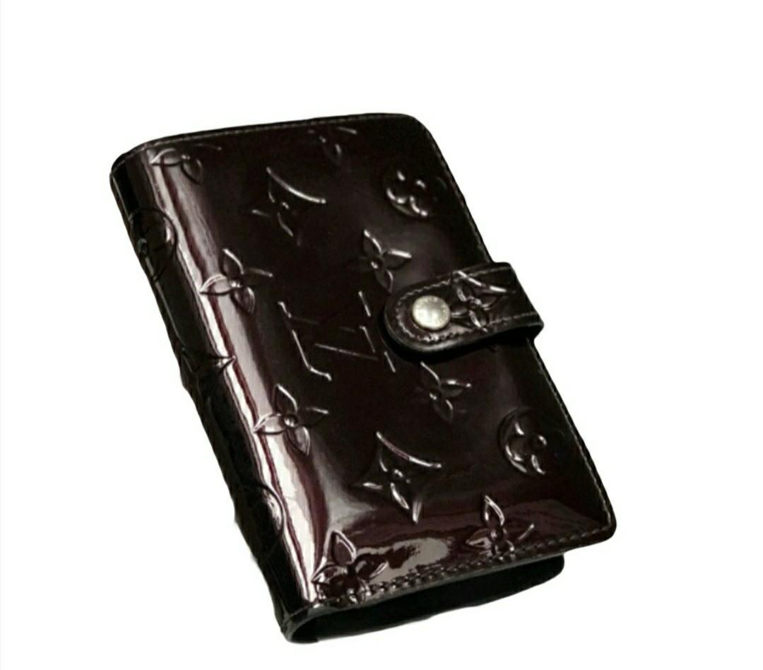 Authentic Louis Vuitton Red Vernis Kisslock Bifold Patent Leather  Wallet-$1500