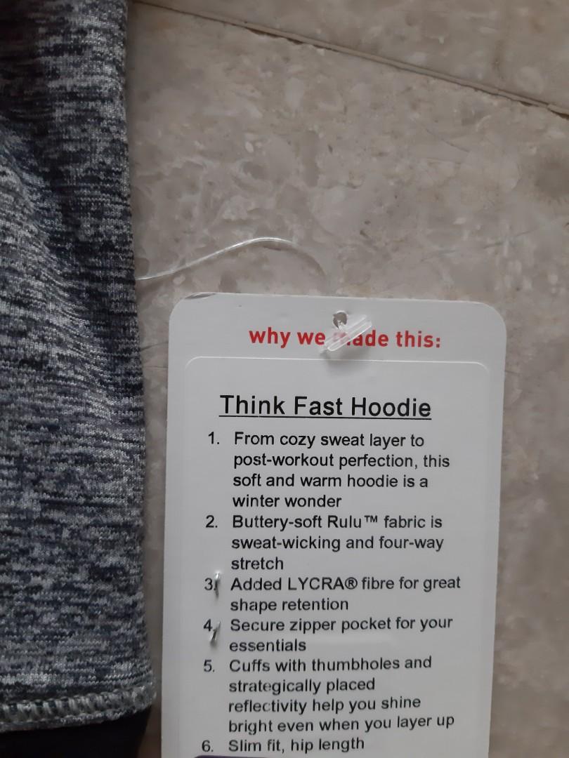 Lululemon think fast hoodie clearance