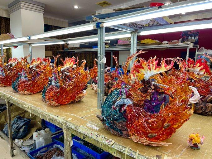 Lx Studio Rengoku Vs Akaza Demon Slayer Series 01 Toys Games Action Figures Collectibles On Carousell