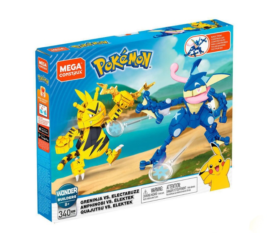 Mega Bloks 30379760 Mega Construx Pokemon Greninja Vs Electabuzz  Construction Set with Charac, 1 - Kroger