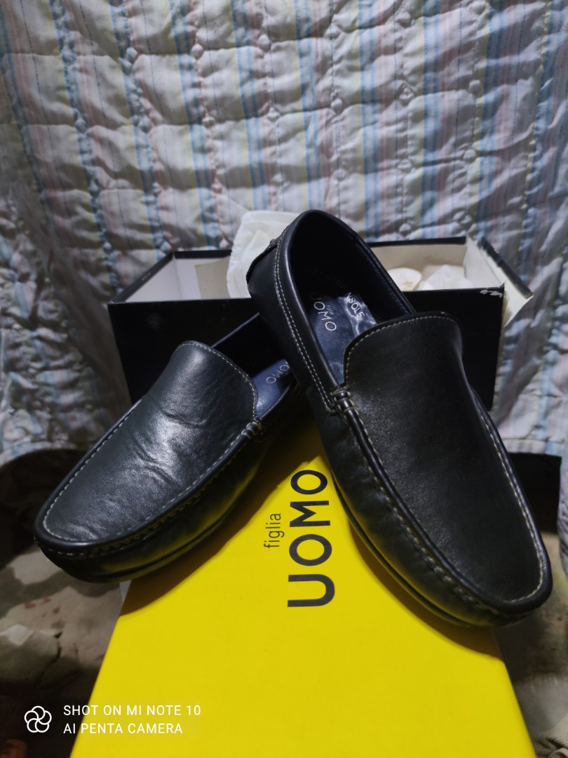 MEN CASUAL SHOES BLACK Figlia UOMO, Men's Fashion, Footwear, Casual Shoes  on Carousell