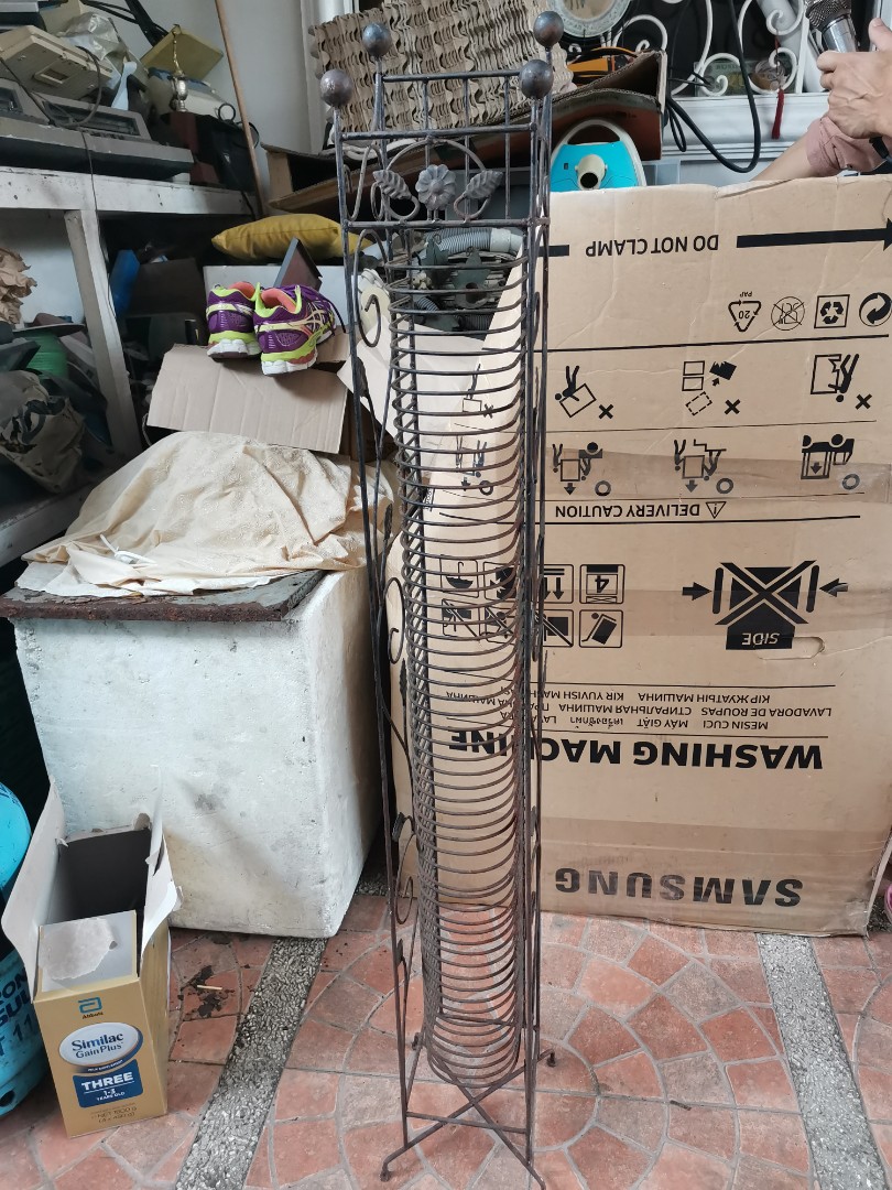 Metal cd rack, Furniture & Home Living, Home Improvement & Organization ...