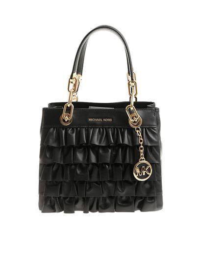 Michael Kors Cynthia Small Ruffled Satchel