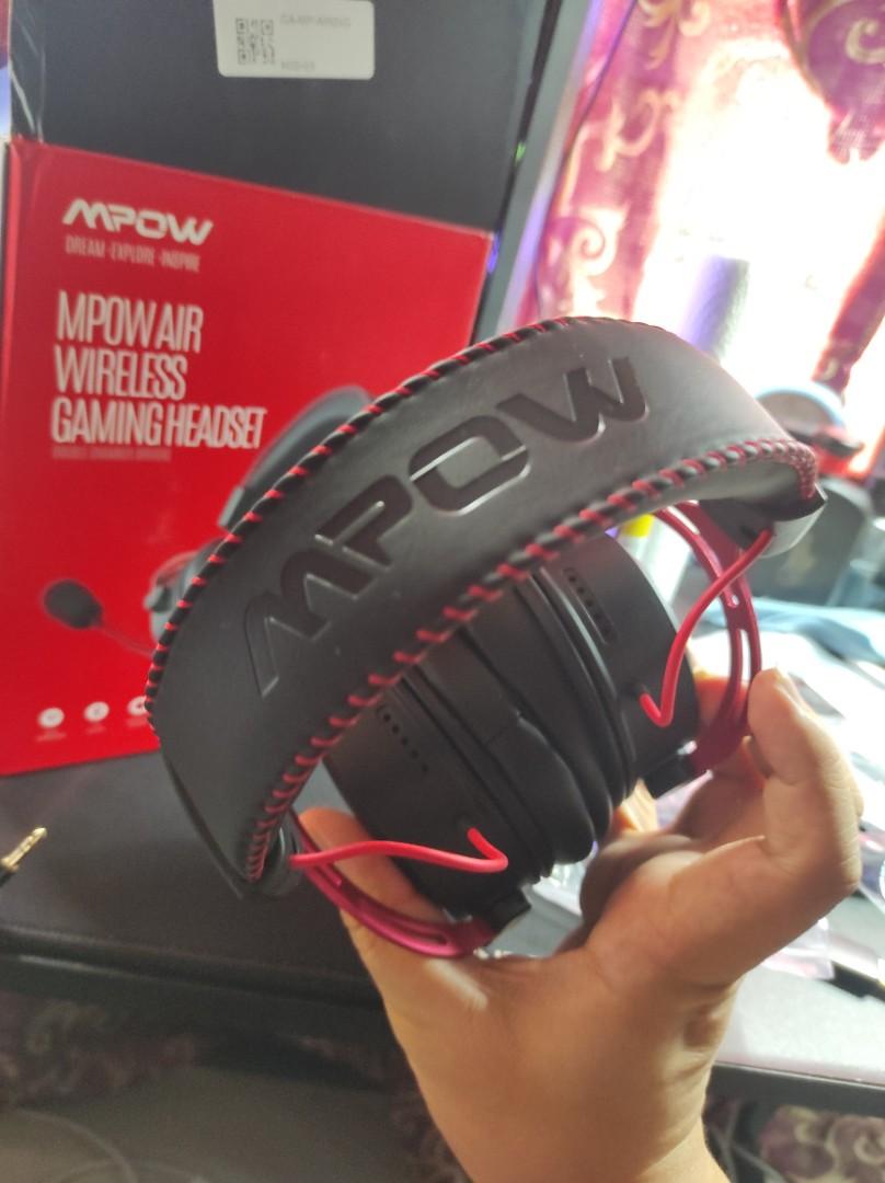 MPOW Air Wireless Gaming Headset (Detachable Mic), Audio, Headphones