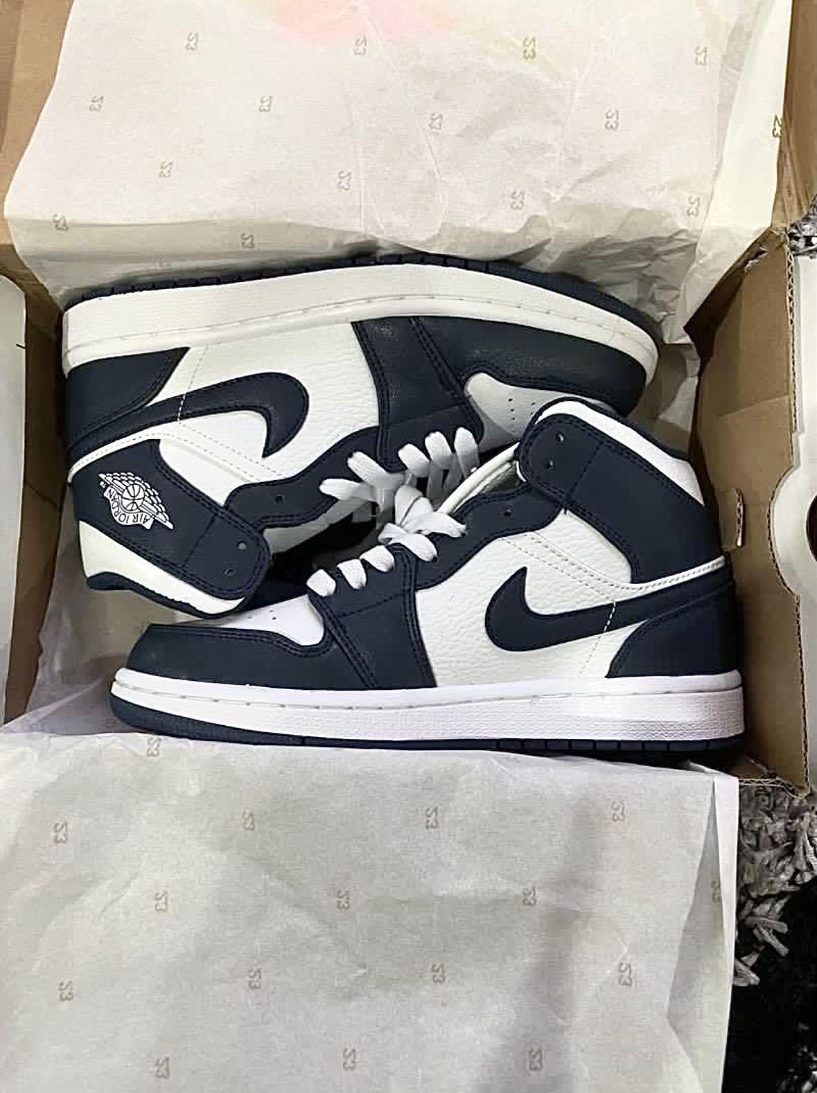 Air jordan 1 mid obsidian white gold new arrivals