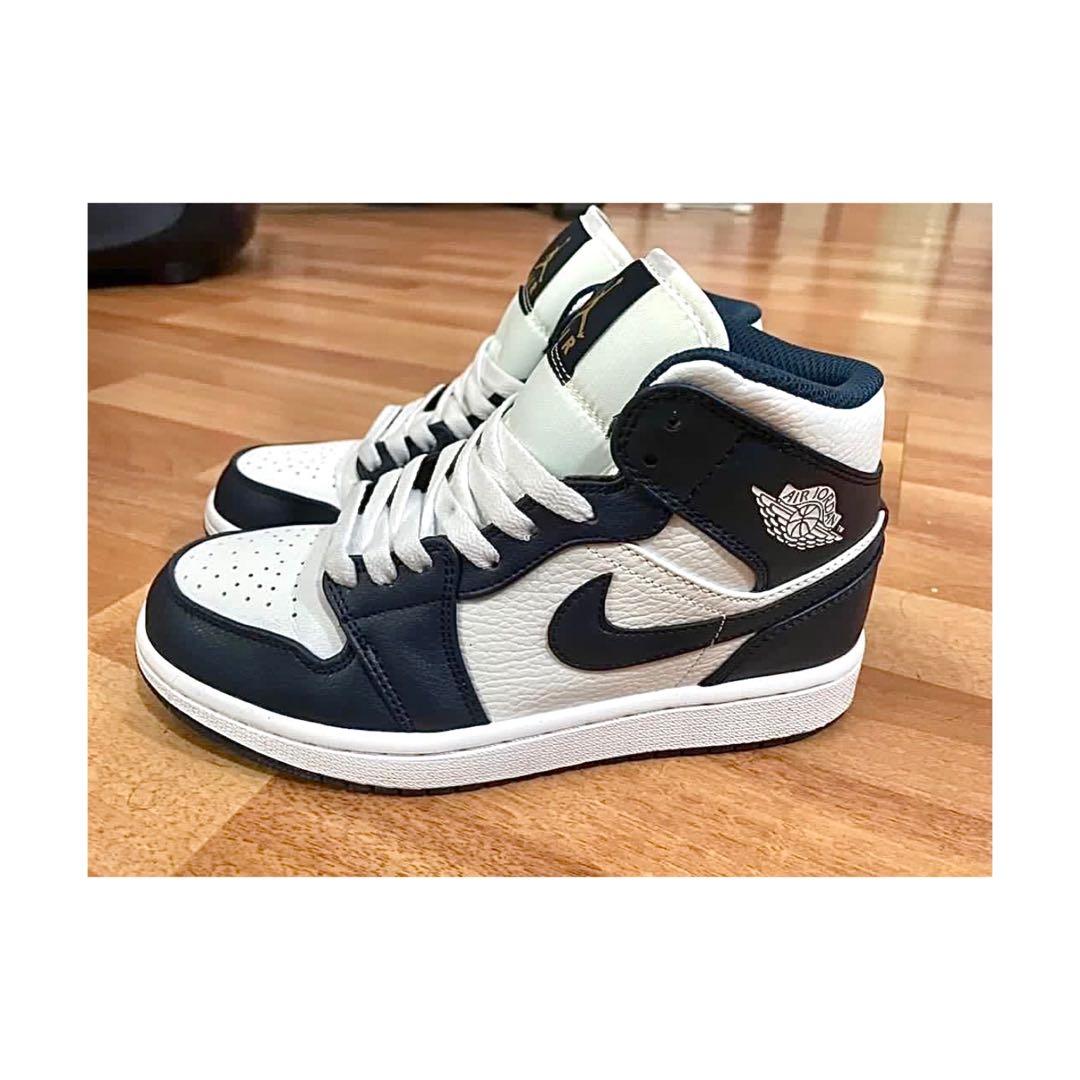 Air jordan 1 mid gs obsidian hot sale