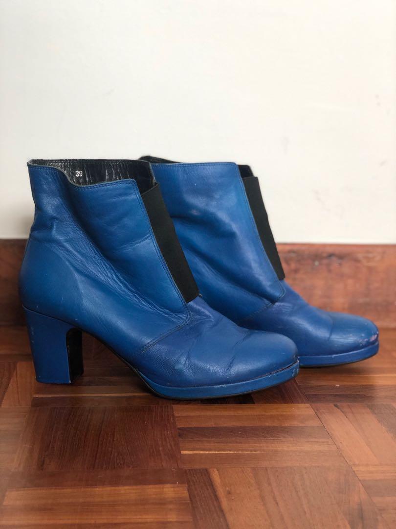 Office electric blue ankle boots Women s Fashion Footwear Boots