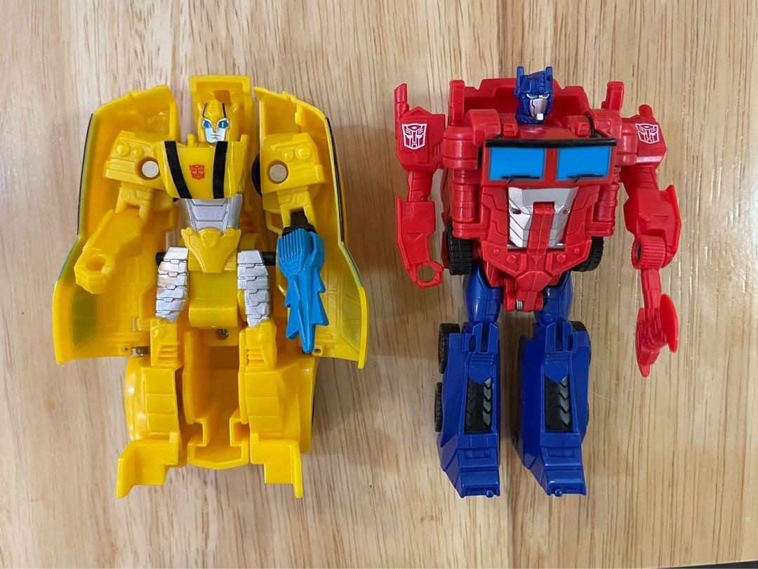 OPTIMUS & BUMBLEBEE set (Category: Action & Battle Toys) located in Quezon City. Submitted by transformworld28 (Listing ID 1101861773, Image 3). Description: OPTIMIS PRIME BUMBLEBEE AUTHENTIC HASBRO NEW NO BOX SALE !! 850 php Package sale Robot mode to car mode Robot mode to truck mode Collectible TRANSFORMERS FOR KIDS .