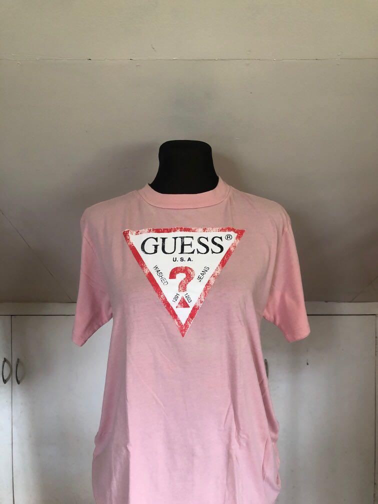 guess pink top