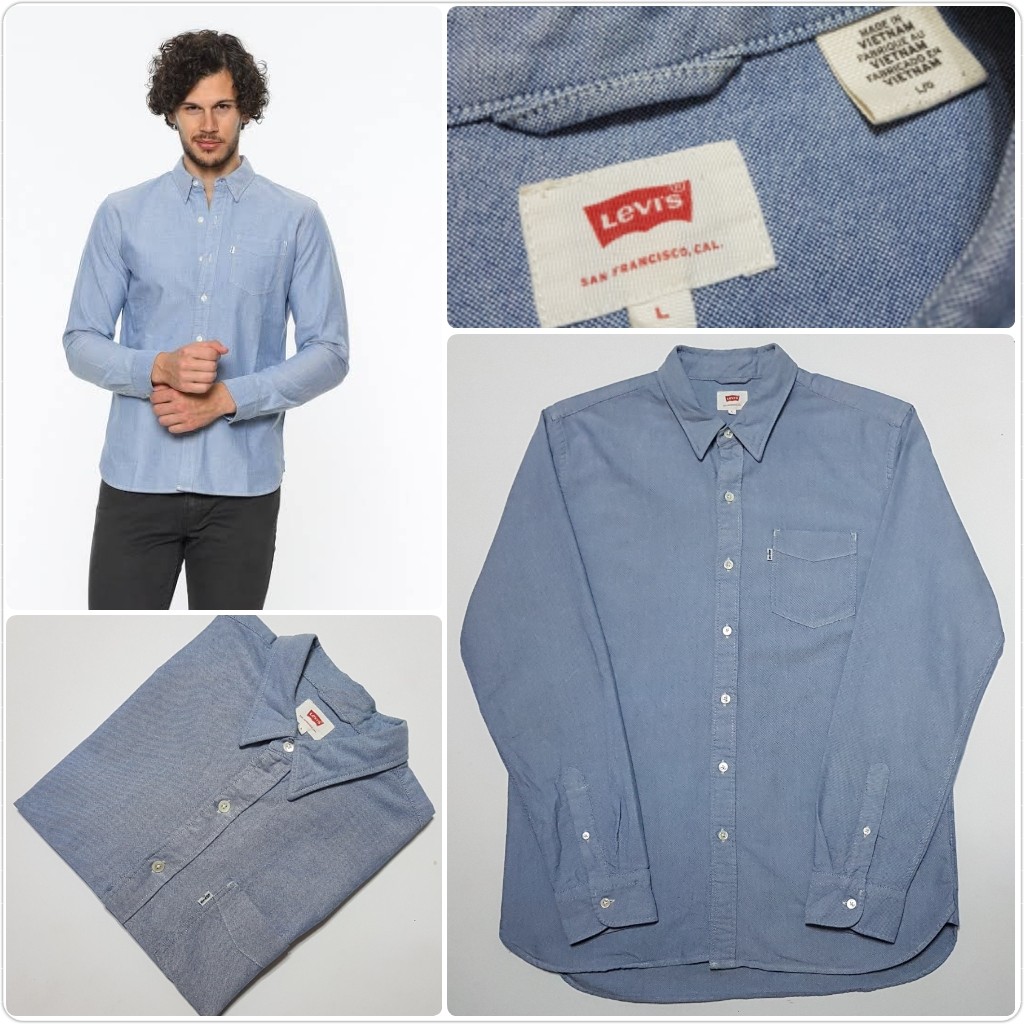 Original Levi's Men's Sunset One Pocket Shirt Longsleeve, Men's Fashion,  Tops & Sets, Formal Shirts on Carousell