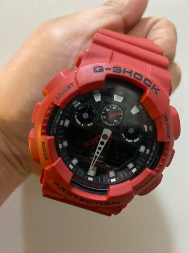 G shock original red hotsell