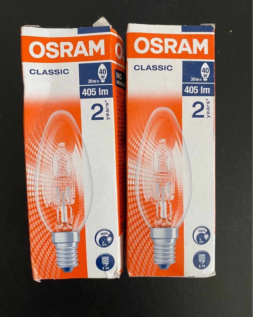 Osram 25W Halogen Halopin/Halogen Classic B 64542 & Home Living, Lighting & Fans, Lighting on Carousell