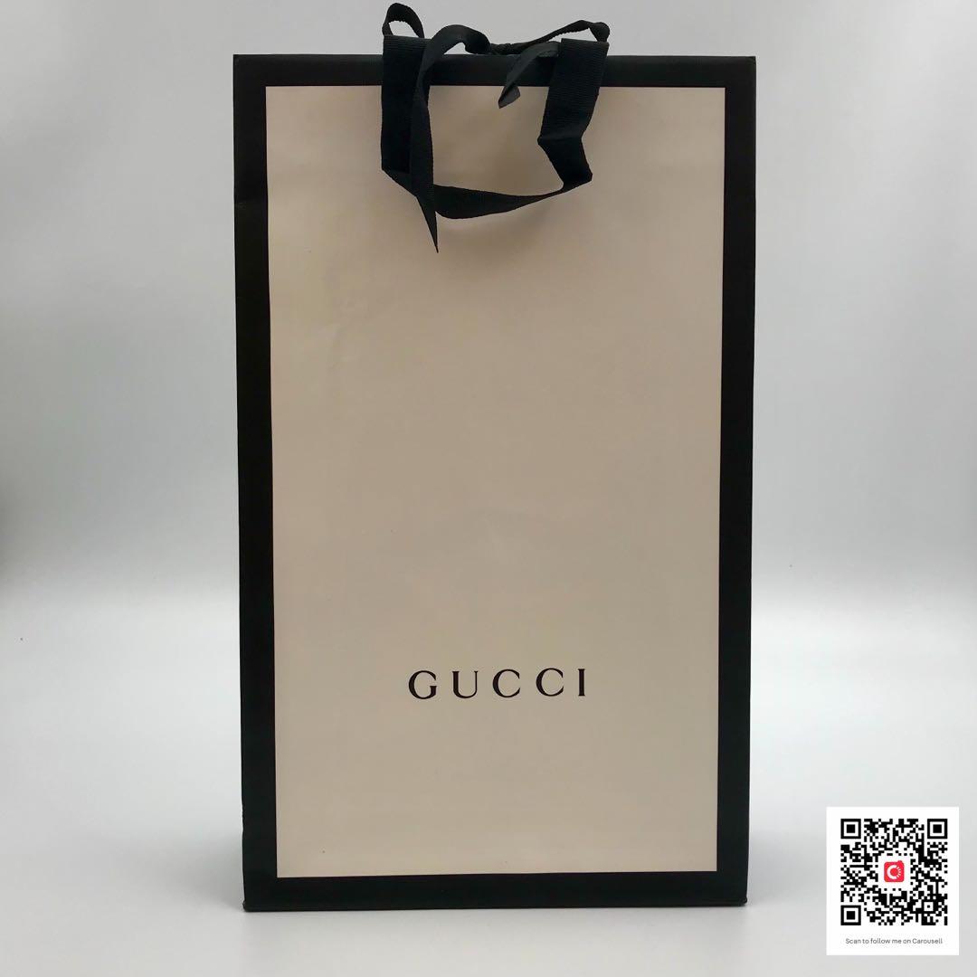 Paper Shopping Bag Gucci Classic, Barang Mewah, Tas & Dompet Di Carousell