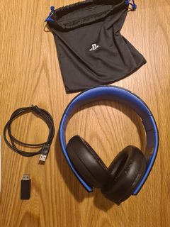 Playstation Gold Wireless Stereo Headset Audio Headphones