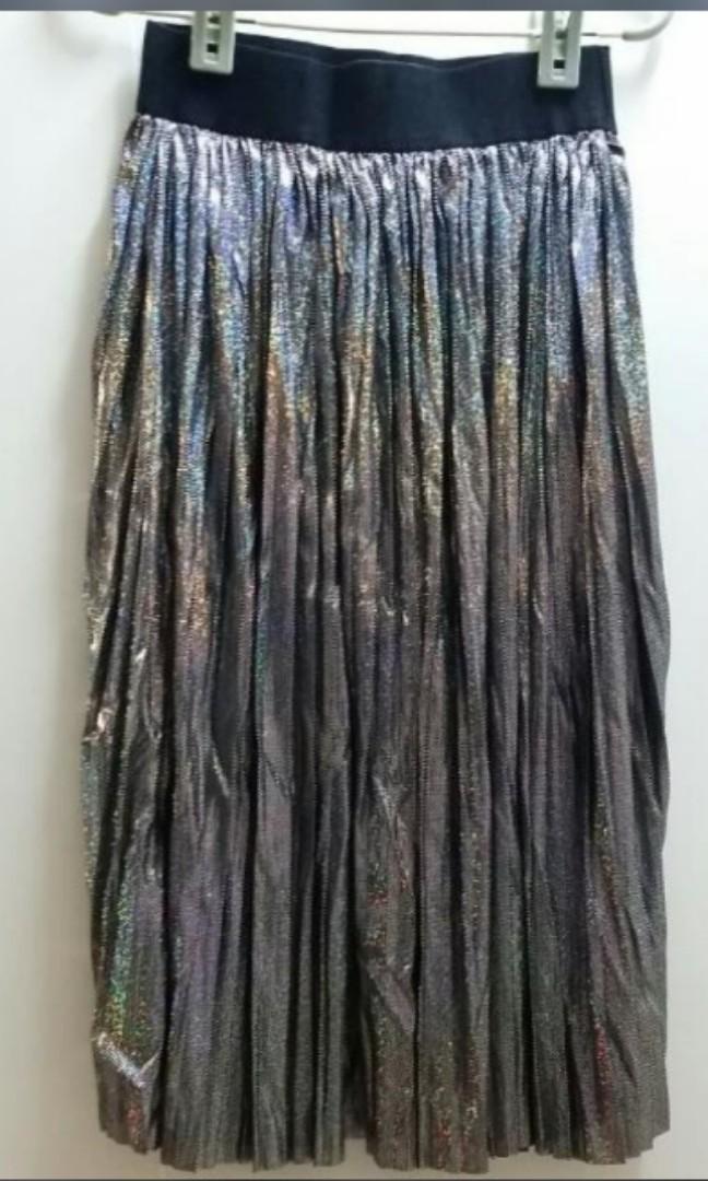 Holographic skirt store plus size