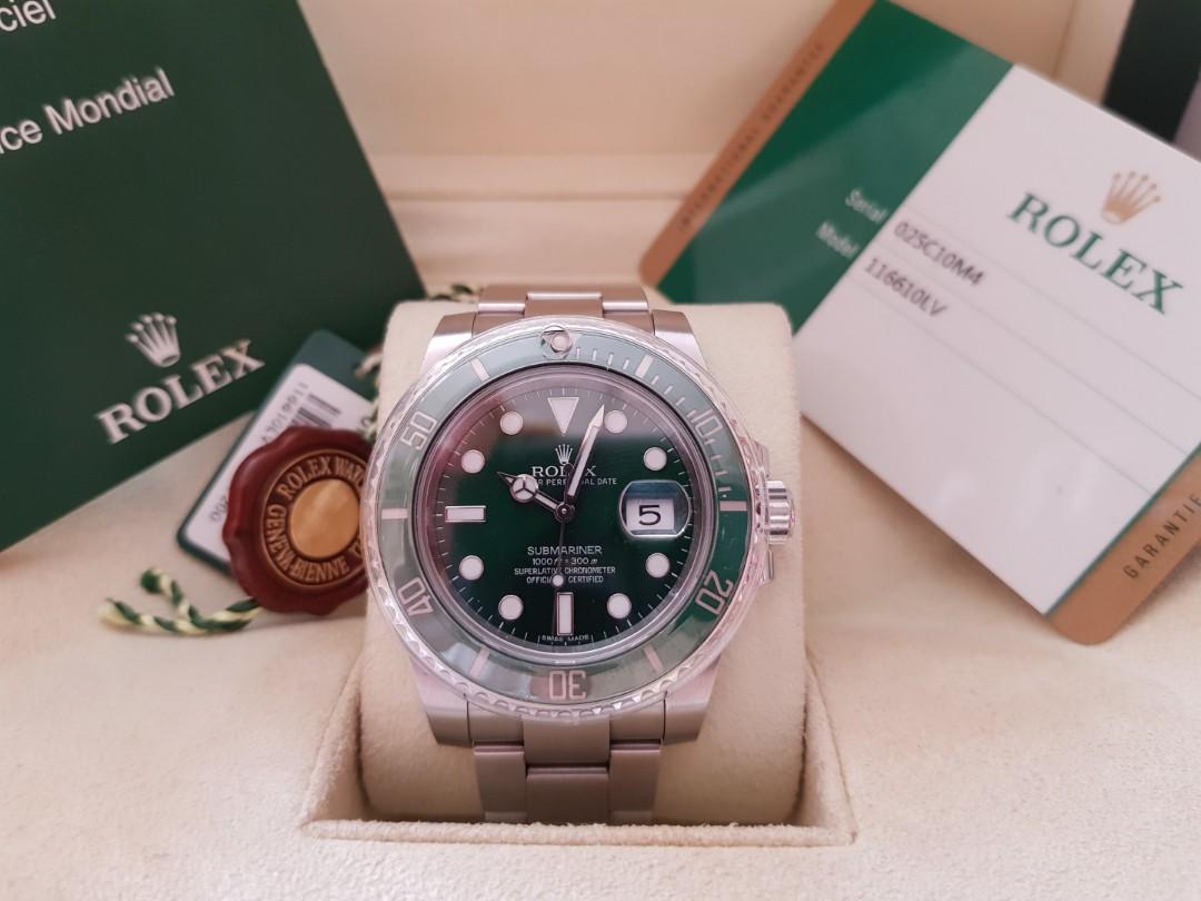 Rolex submariner warranty 2025 card