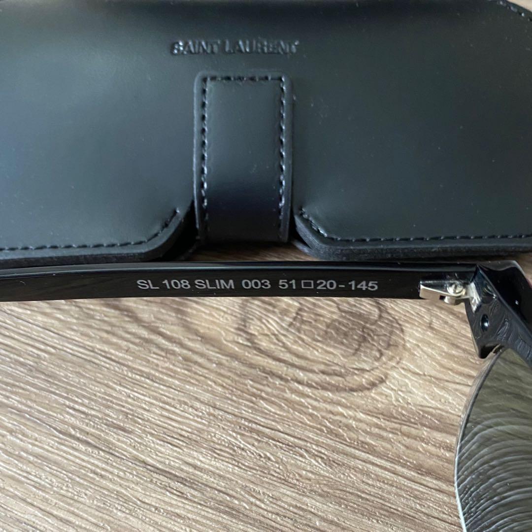 Saint Laurent 108 Slim 003 Clubmaster style sunglasses shades