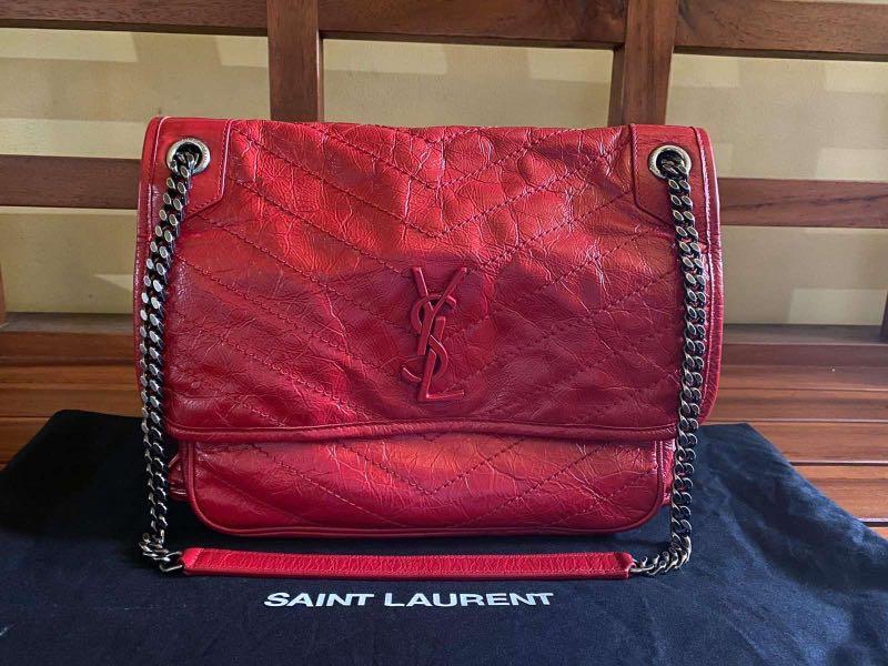 Ysl niki shop bag red