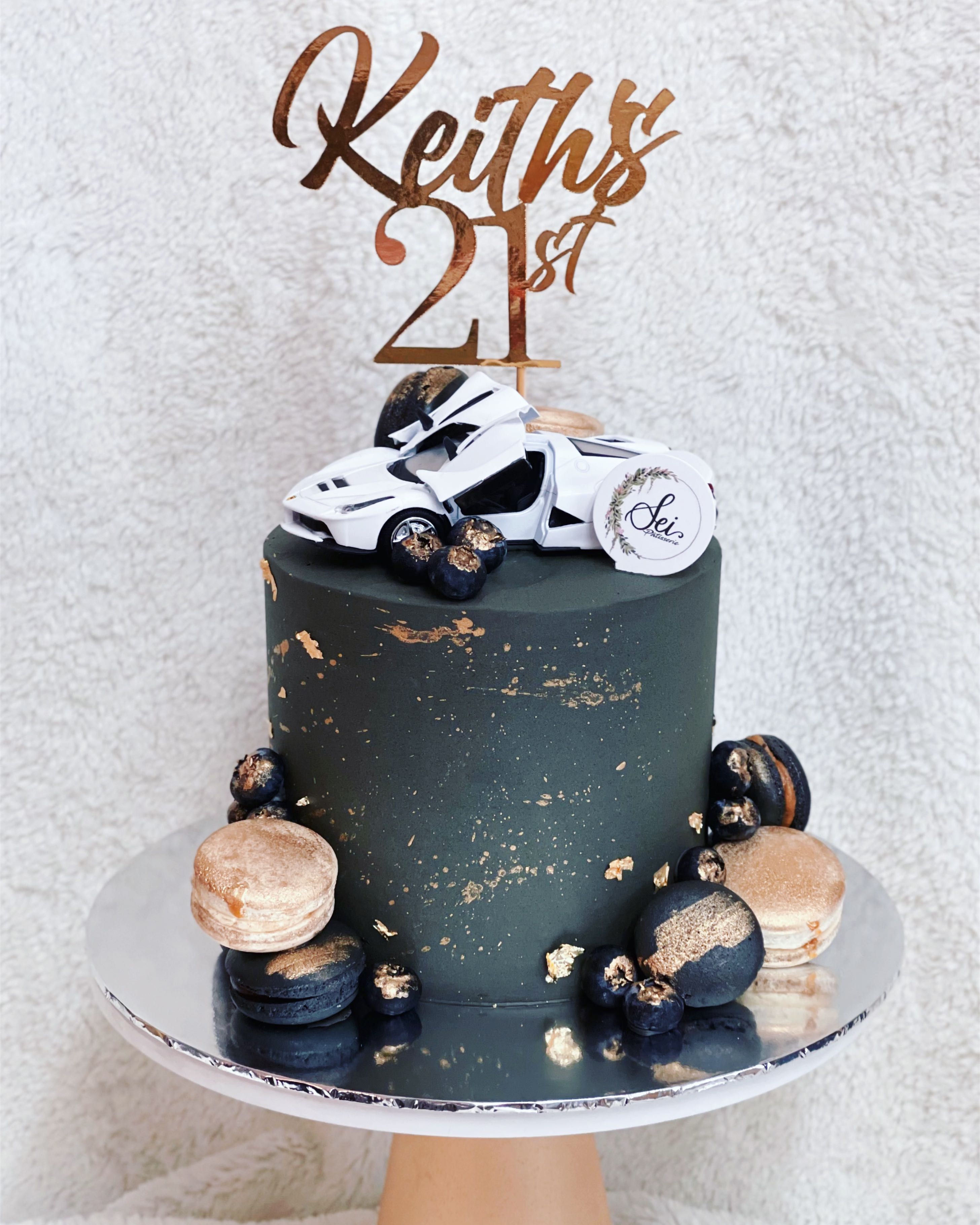 Giebakes - Customised GTR Car Cake done in Black, White & Gold for one of  the best former boss around🤣🖤🤍💛 Celebrate your special day at home with  a cake customised just for