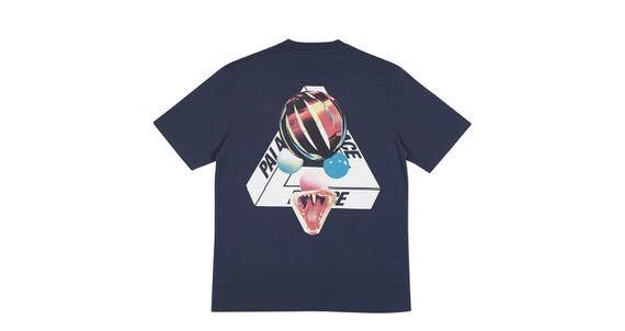 (STEAL) Authentic Palace Sans Ferg Tri Ferg Tee Navy