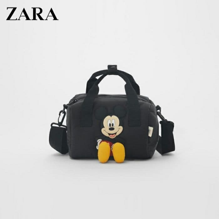 Tas Zara Disney x Mickey Sling Bag, Fesyen Wanita, Tas & Dompet di