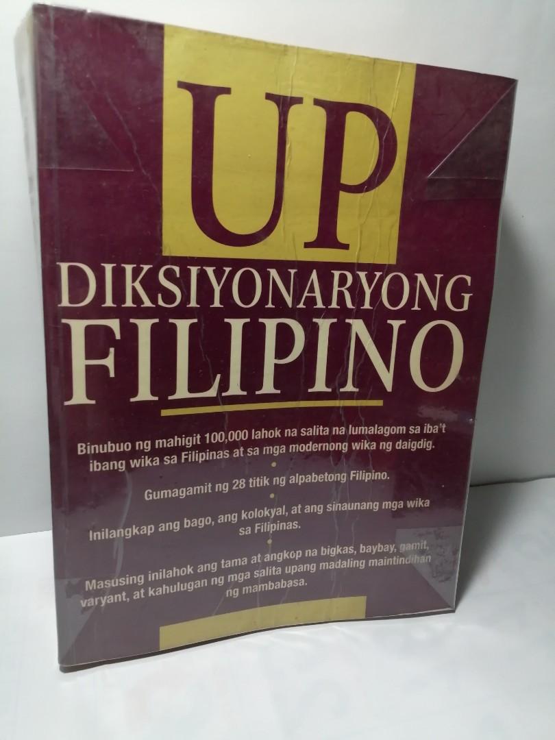 Up Diksiyonaryong Filipino Filipino Dictionary Signed By 