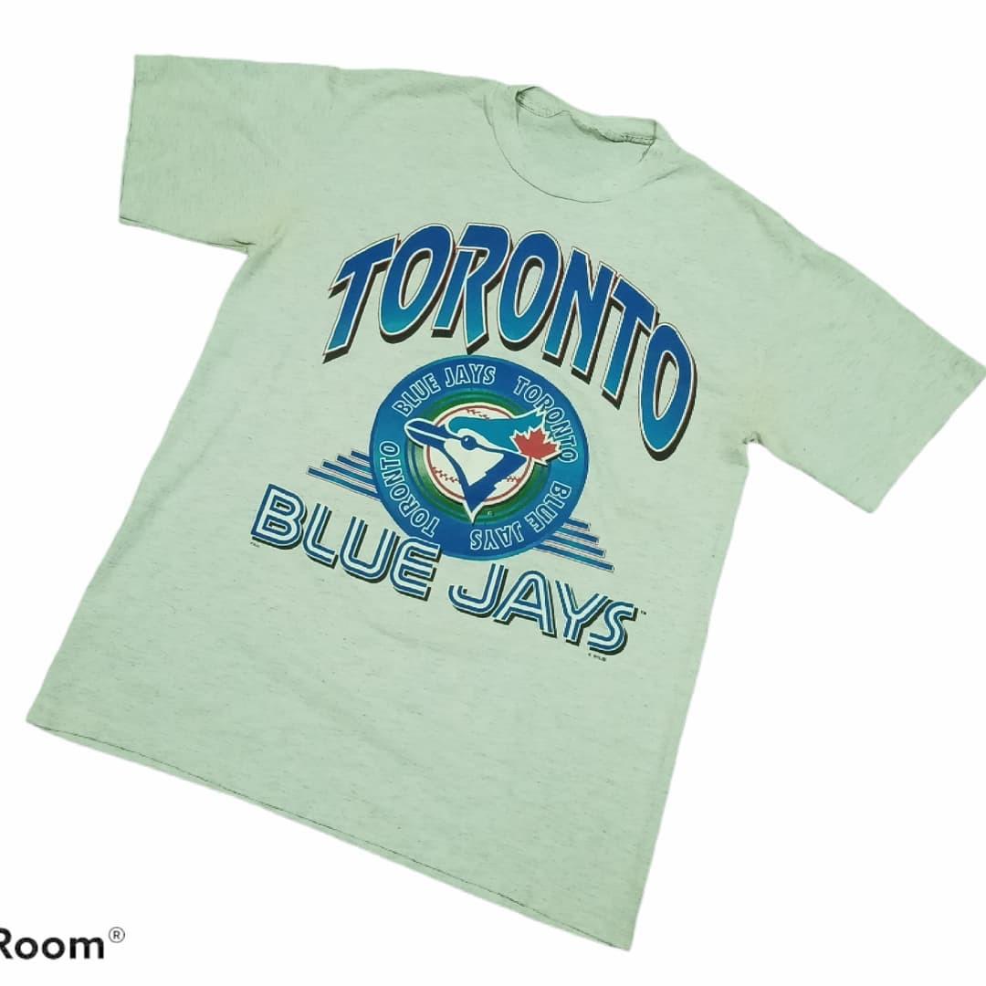Vintage 90s White Logo 7 Toronto Blue Jays Single Stitch T-Shirt - Large  Cotton– Domno Vintage