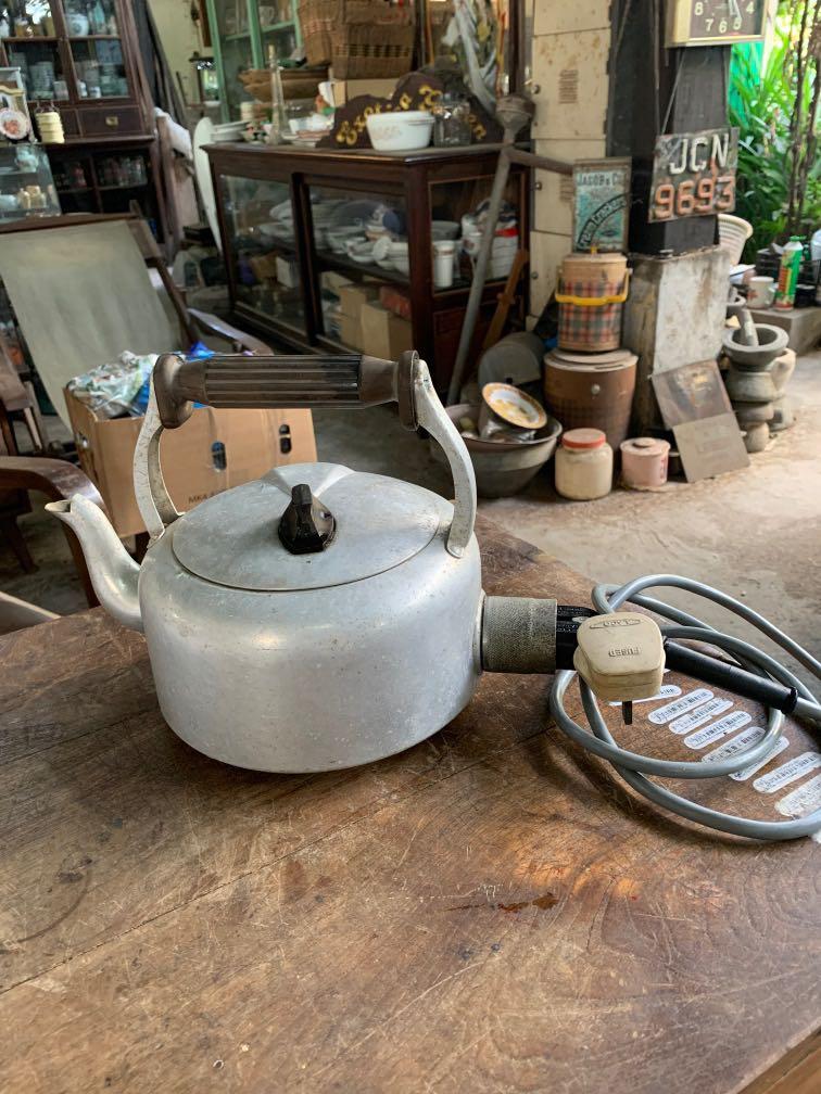 Vintage Electric Kettle Swan Brand England TV Home