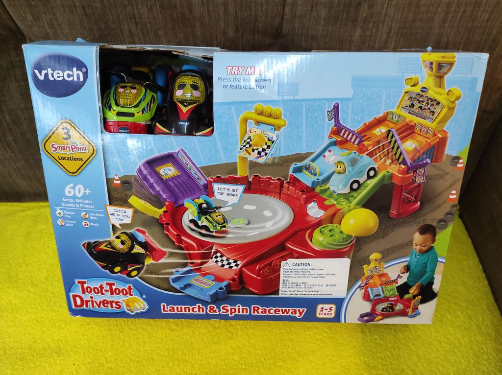 Vtech toot driver launch \u0026 spin raceway 