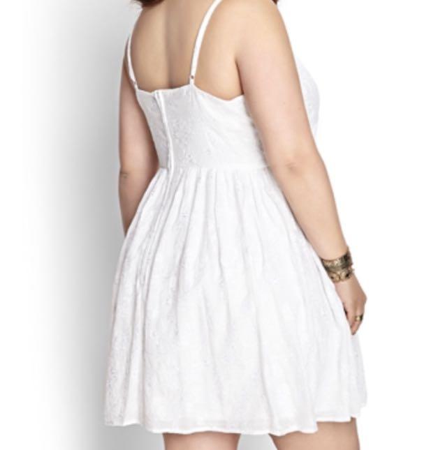 White Dress plus size 1X
