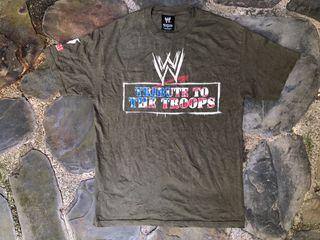 WWE Special Tribute to Troops 2002 Vintage T-Shirt with sleeve print