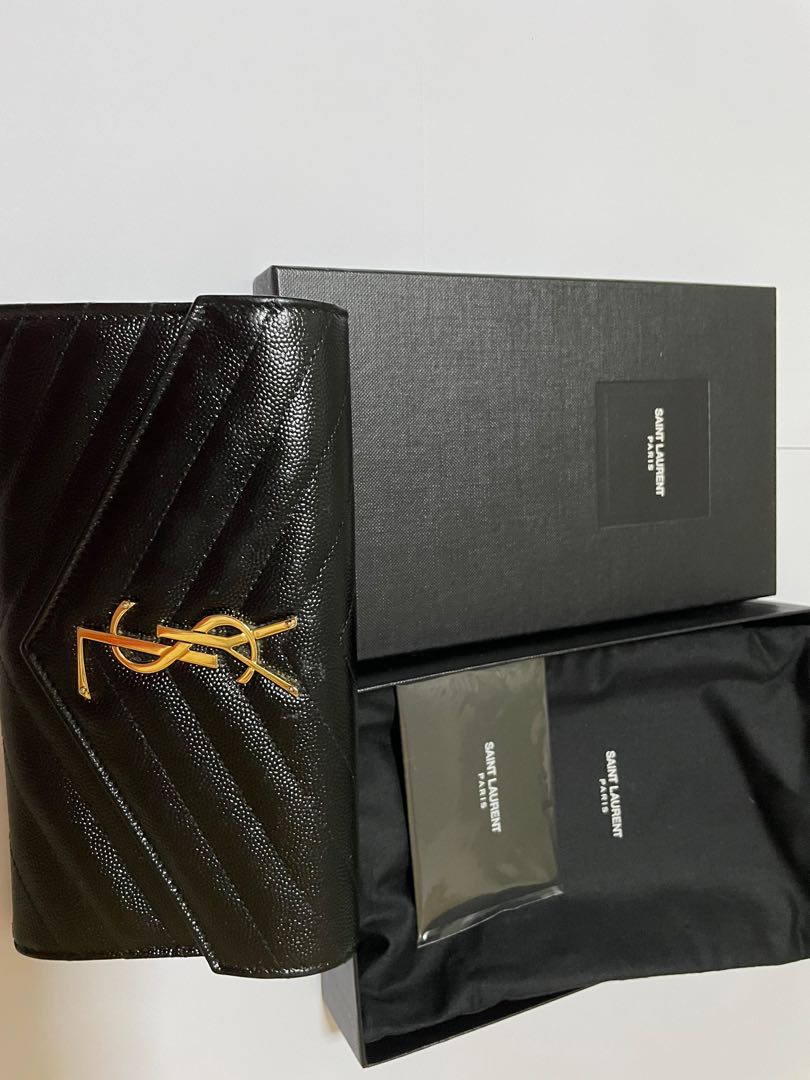 YSL FLAP LONG WALLET !!, Men's Fashion, Watches & Accessories, Wallets