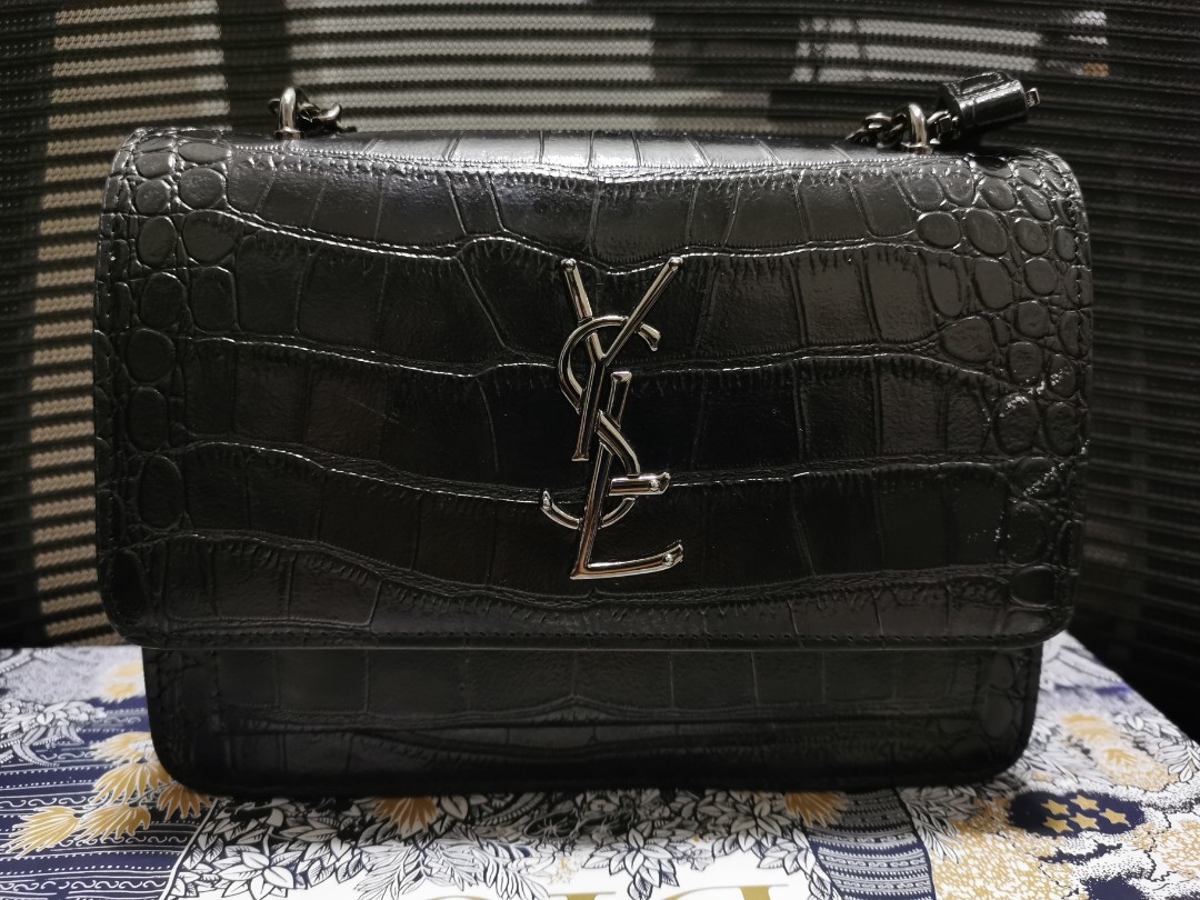 Ysl croco store sling bag
