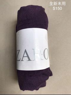 ZARA 紫色薄圍巾