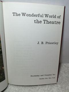1969 The Wonderful World of the Theatre Hardbound Book, Vintage and Collectible