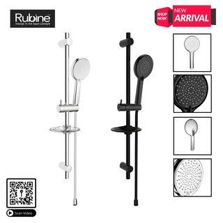 [ RUBINE ] RSH-PULIZ-810 CH / RSH-PULIZ-810 BK,PULIZ Shower Set With Sliding Rod Matt Black / Chrome