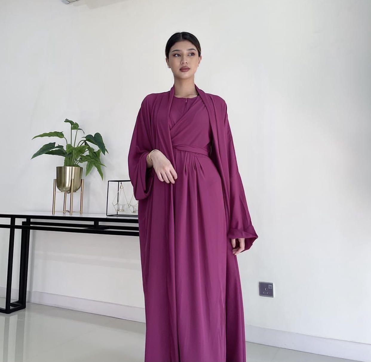 Purple abaya sales dress