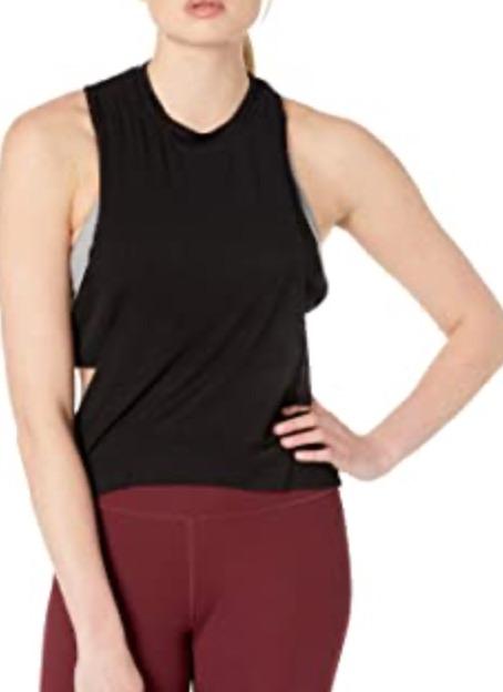 Alo Cool Elements Tank Pink Black White in Size XS