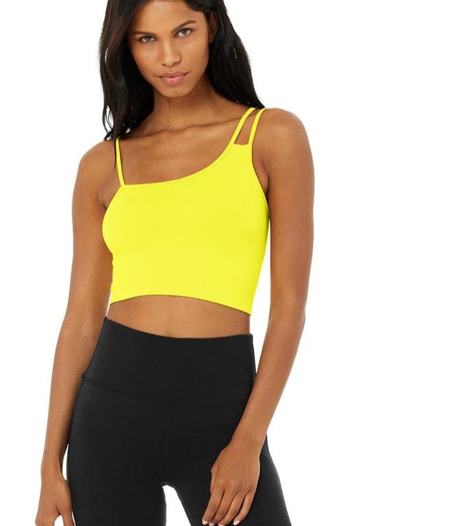 Yellow best sale bralette top