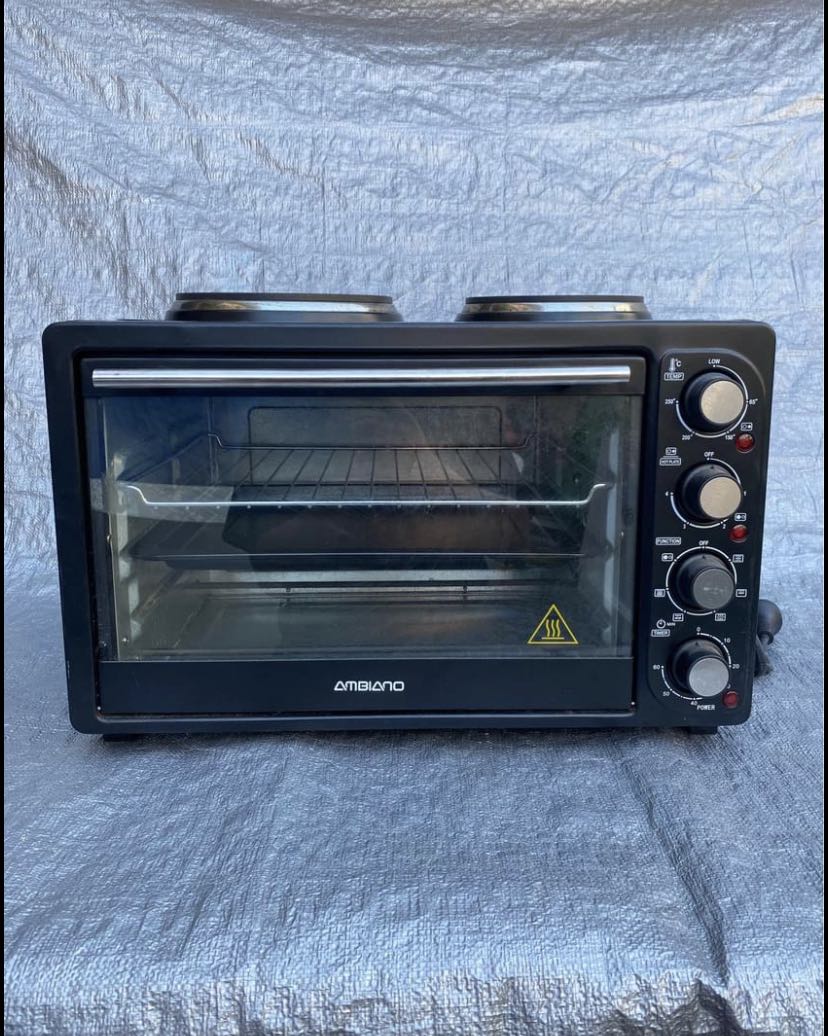 Ambiano Electric Convection Oven 34 Liters with 2 Hotplates, TV & Home