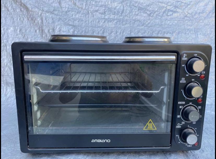 Ambiano Electric Convection Oven 34 Liters with 2 Hotplates, TV & Home