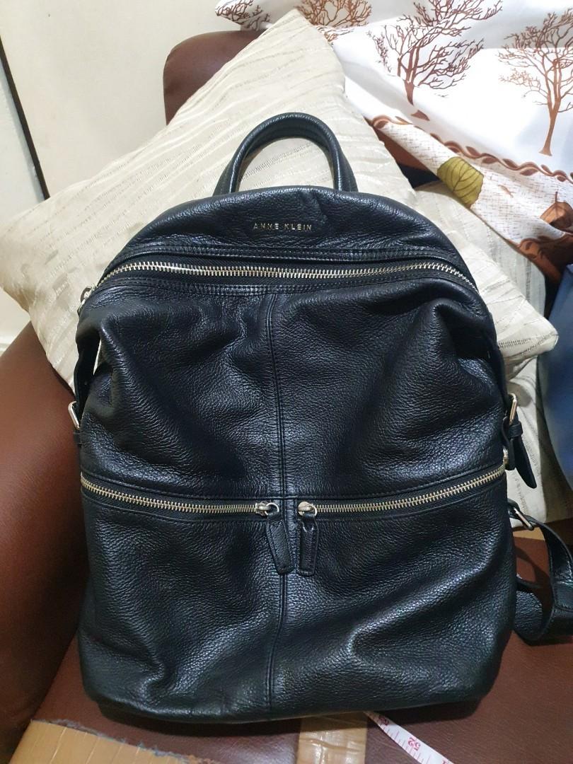 Anne klein sales leather backpack
