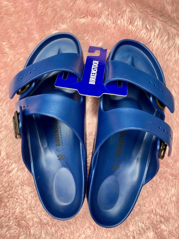 Navy plastic birkenstocks best sale